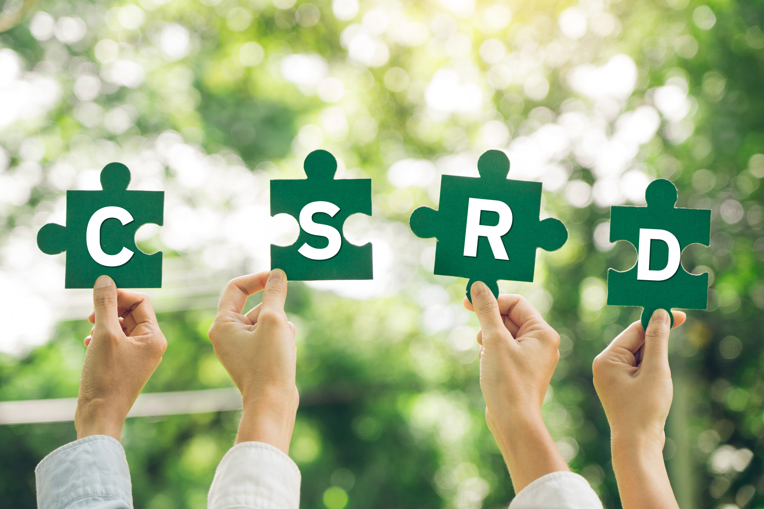 Corporate Sustainability Reporting Directive (CSRD) Concept. The European Union and financial reporting standards regarding sustainability disclosures.